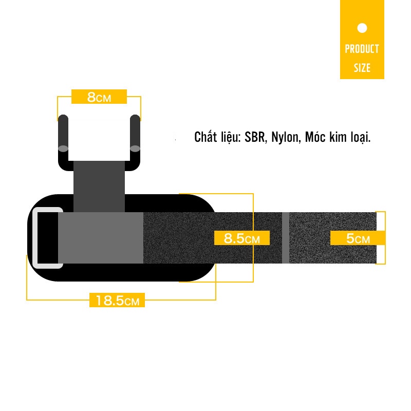 Găng Trợ Lực Kéo Xà Có Móc Hỗ Trợ Kéo Xà Giảm Đau Lưng CHÍNH HÃNG Aolikes MG28