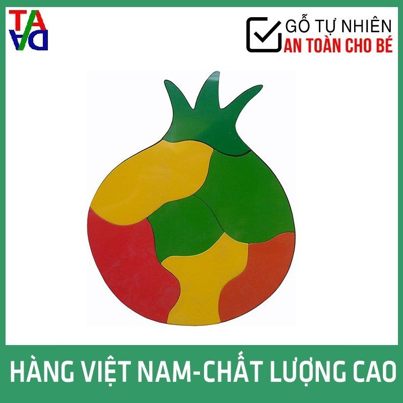 Đồ Chơi Gỗ VNXK Hợp Chuẩn, An Toàn Cho Bé - Tranh Ghép Hình Các Loại Quả