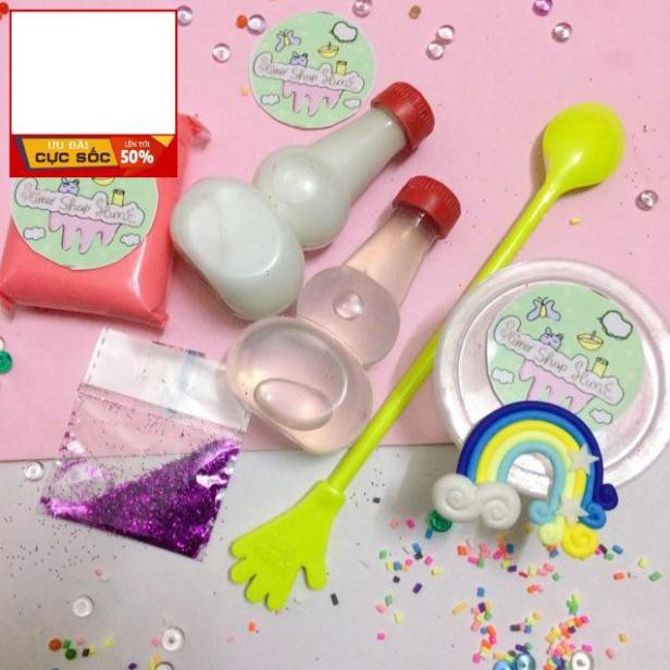 (Có video) bộ kit làm slime bơ siêu rẻ