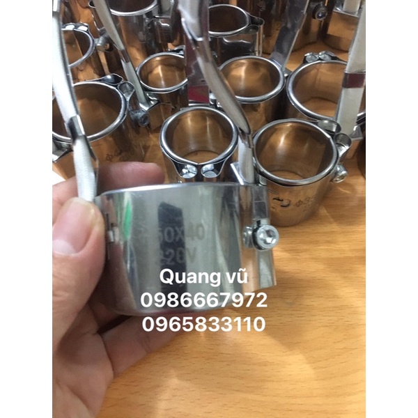 Vòng ốp nhiệt ,vòng gia nhiệt phi 50 phi 55 phi 60 cao 30-40-50 220v