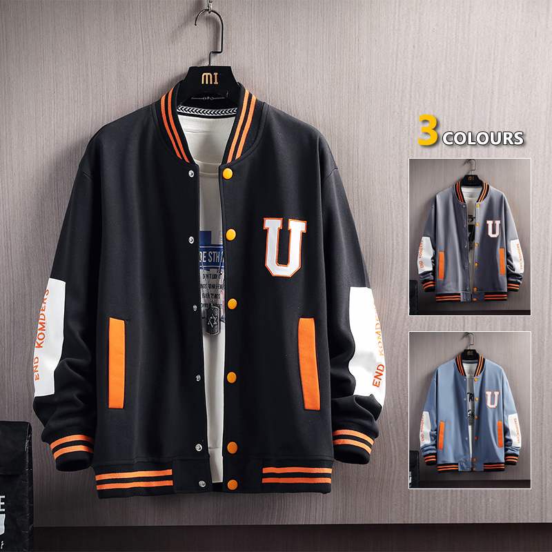 [SIÊU PHẨM] Áo Khoác Bomber Nam Nữ Unisex Mùa Hè Chữ U Phối Màu Viền Cổ Zenkonu AO KHOAC NAM 1000040v1