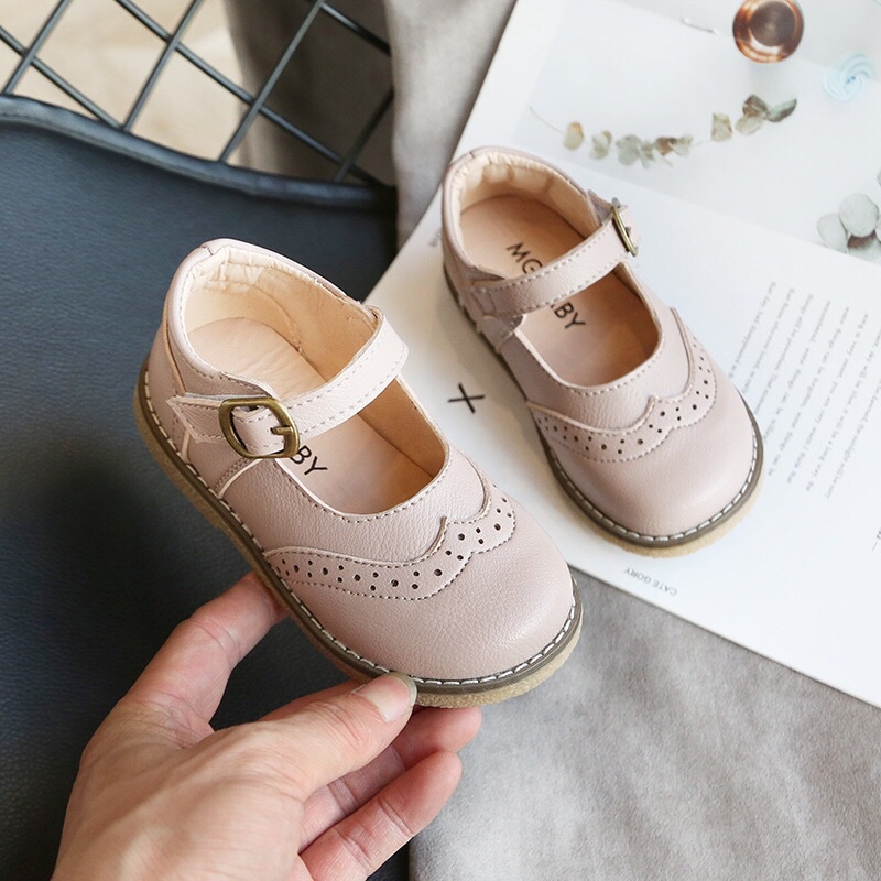 Giày Búp Bê, Giày Bé Gái Chất Da Mềm Phong Cách Hàn Quốc Mã 181