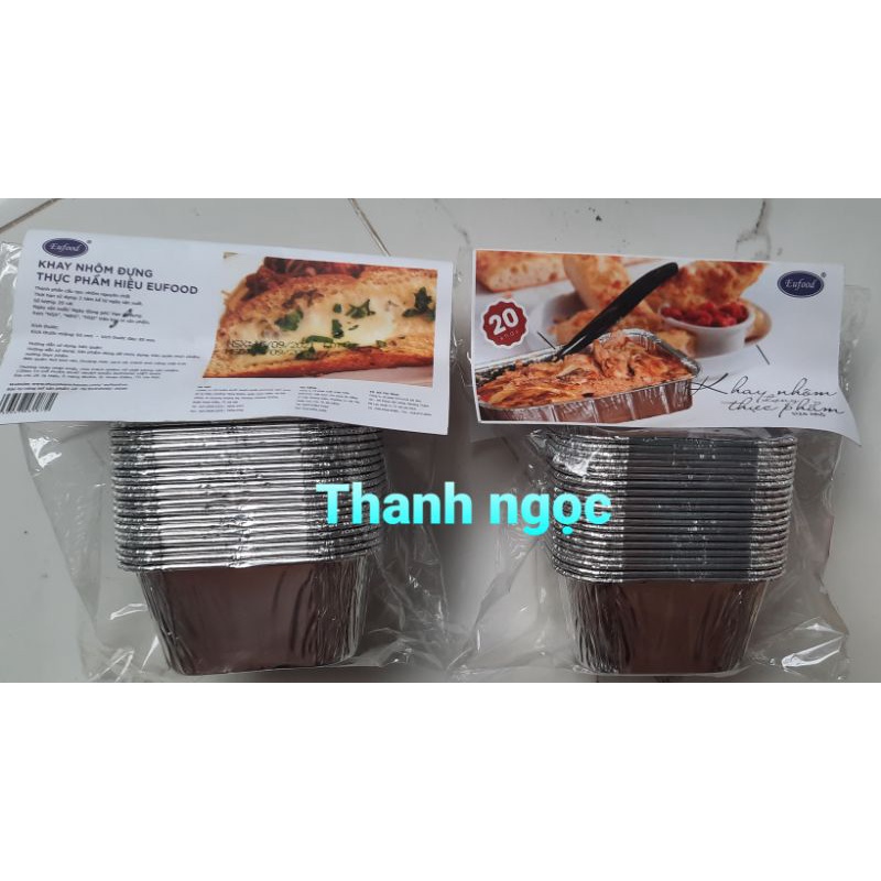 khay nhôm đựng thực phẩm hiệu EUFOOD ( 20 cái )