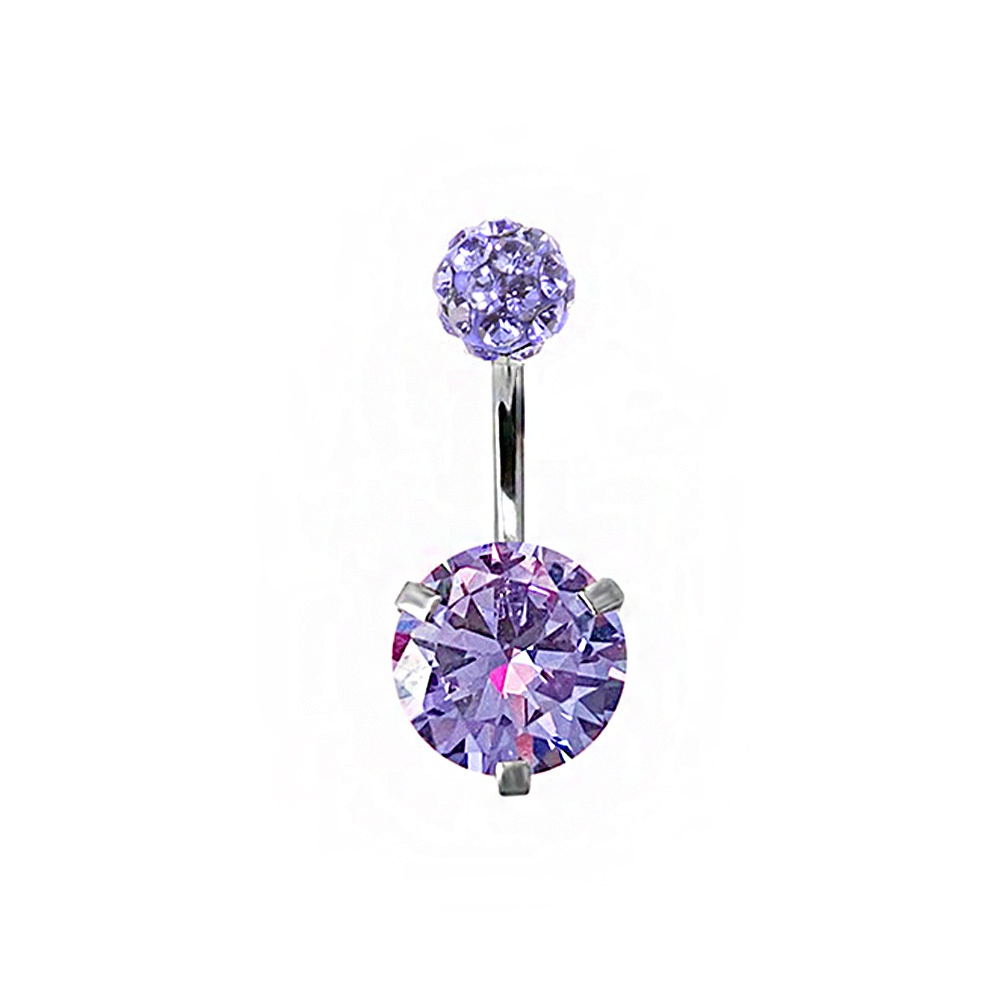 Khuyên Rốn Thép Không Gỉ Đính Đá Zircon Gợi Cảm Hàng Mới Dành Cho Bạn Nữ