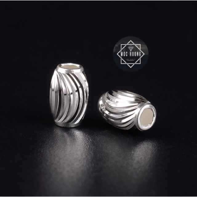 SỈ SIÊU RẺ  Charm bạc trụ xoắn hàng đẹp - Bạc xịn loại 1, PH036