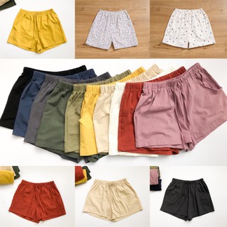 Chất lượng cao - Quần ngủ short nữ mặc nhà 100% Cotton Linen nhiều họa tiết Siêu Nhẹ Và Mát