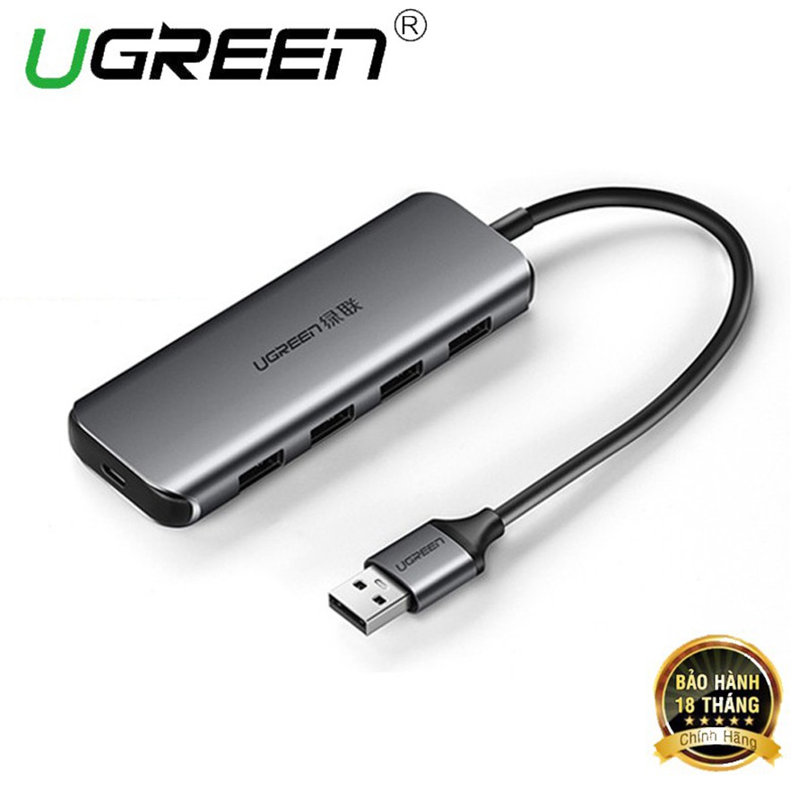 Ugreen 50768 - Bộ chia USB 3.0 ra 4 cổng vỏ nhôm cao cấp - HapuStore