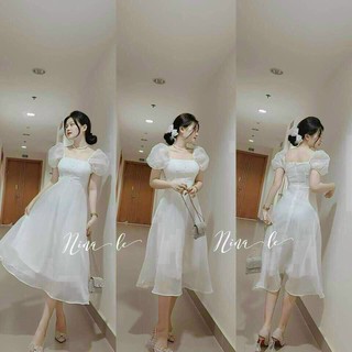 Đầm dạ hội đính cườm có mút đầm dự tiệc công chúa