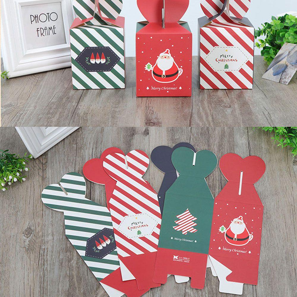 KUNHEV Set 5 / 10 Túi Giấy Đựng Quà Giáng Sinh Cho Trẻ Em Mẫu Mới