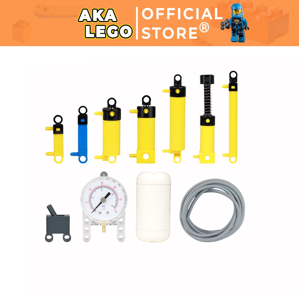 XI LANH KHÍ NÉN PISTON KHÍ NÉN LEGO BÌNH ÁP XUẤT BÍNH CHỨA KHÍ ĐỒNG HỒ ĐO ÁP XUẤT TƯƠNG THÍCH LEGO 9