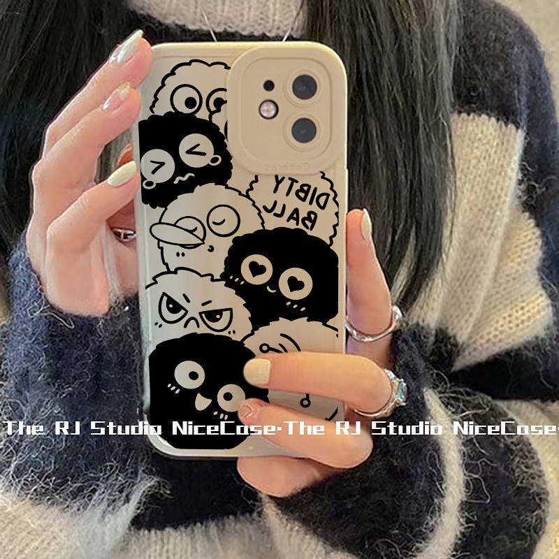 Xiaohongshu Cute Briquette Iphone13 Phone Case XR Apple 12 All-Inclusive 11pro Female Xsmax Set 7/8/6P LV3A