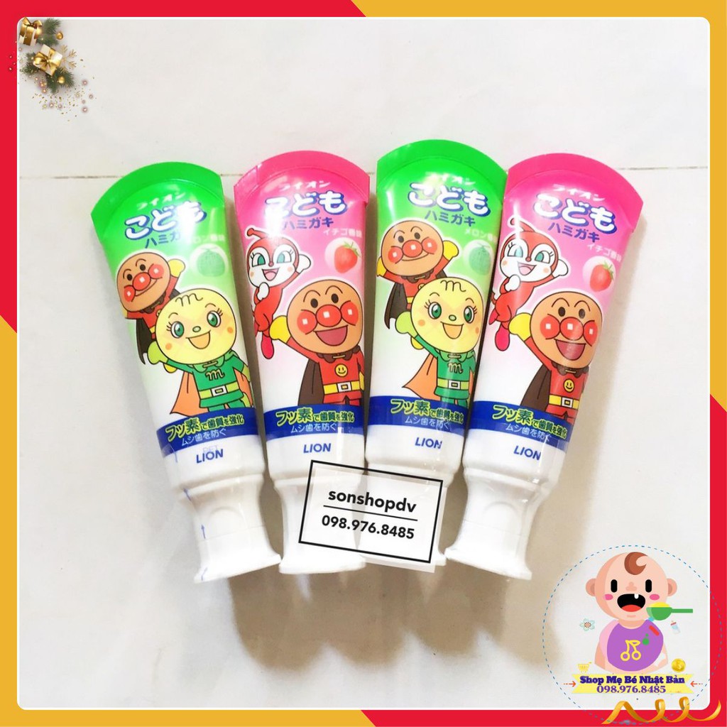 Kem Đánh Răng Nuốt Được Lion Nhật Bản Cho Bé