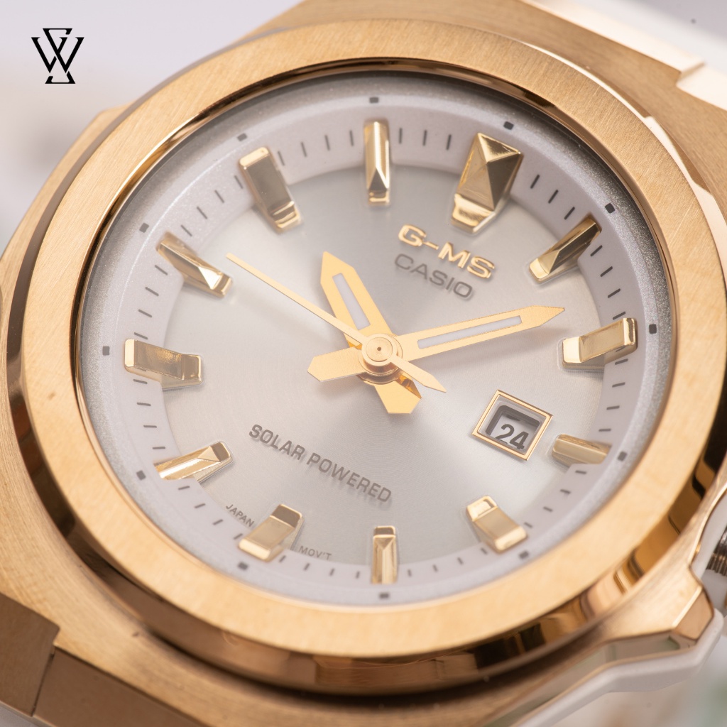 Đồng Hồ Năng Lượng Mặt Trời Nữ Casio Baby-G WATCHSTORE MSG-S500CD-7ADR Thiết Kế Kính Khoáng 39mm, Dây Nhựa Và Vỏ Thép