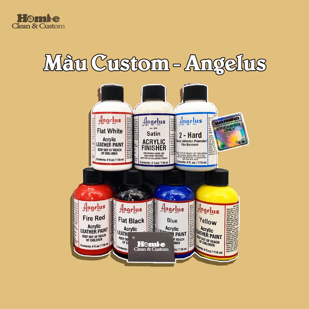 [Sơn Angelus] - Angelus Leather Paint USA Custom Chuyên Dụng