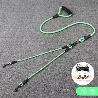 Dây dắt đôi cho chó mèo nhiều màu sắc