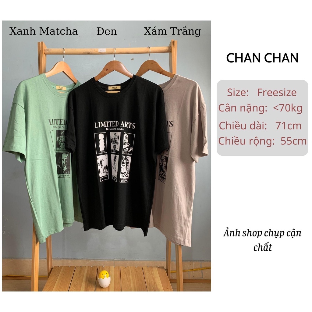 Áo phông 3158 in chữ nữ nam, áo thun oversize form rộng chất cotton mát