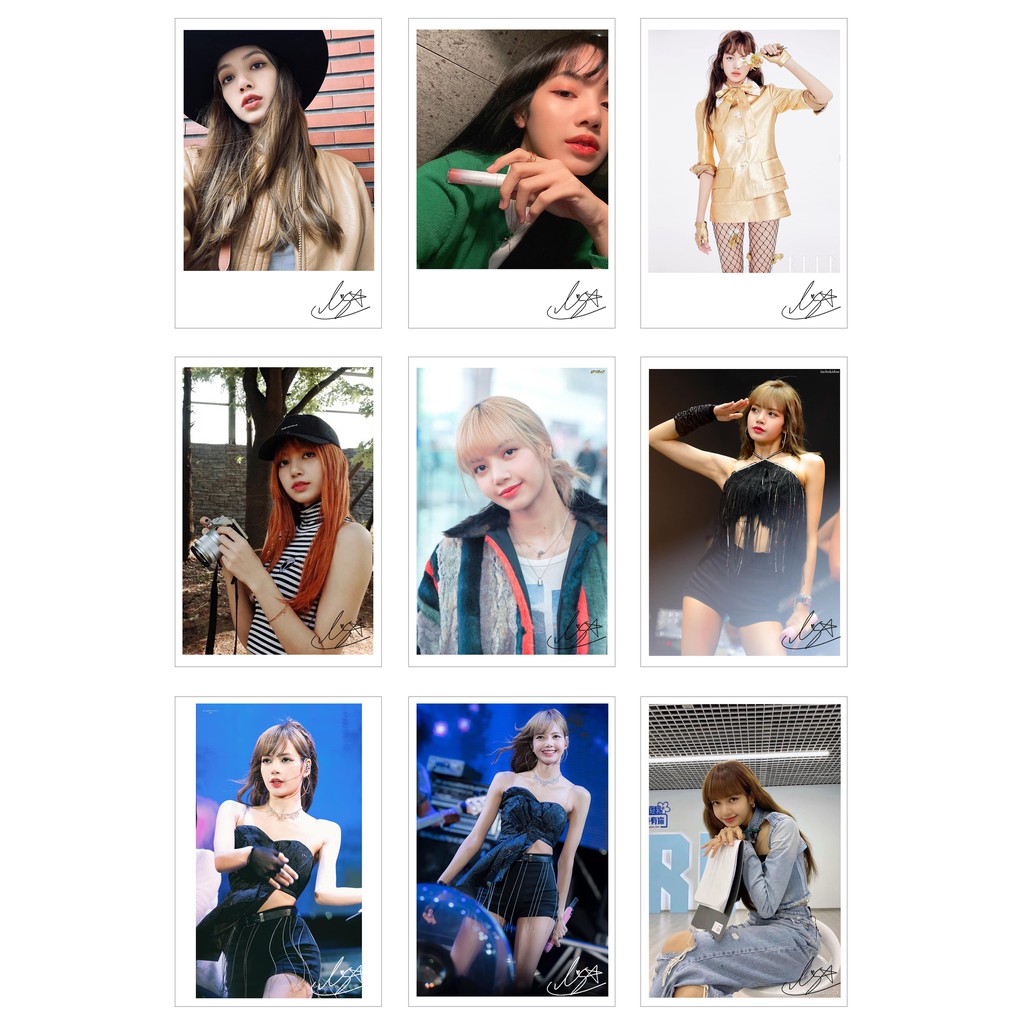 Lomo Card 54 ảnh có chữ ký LISA BLACKPINK