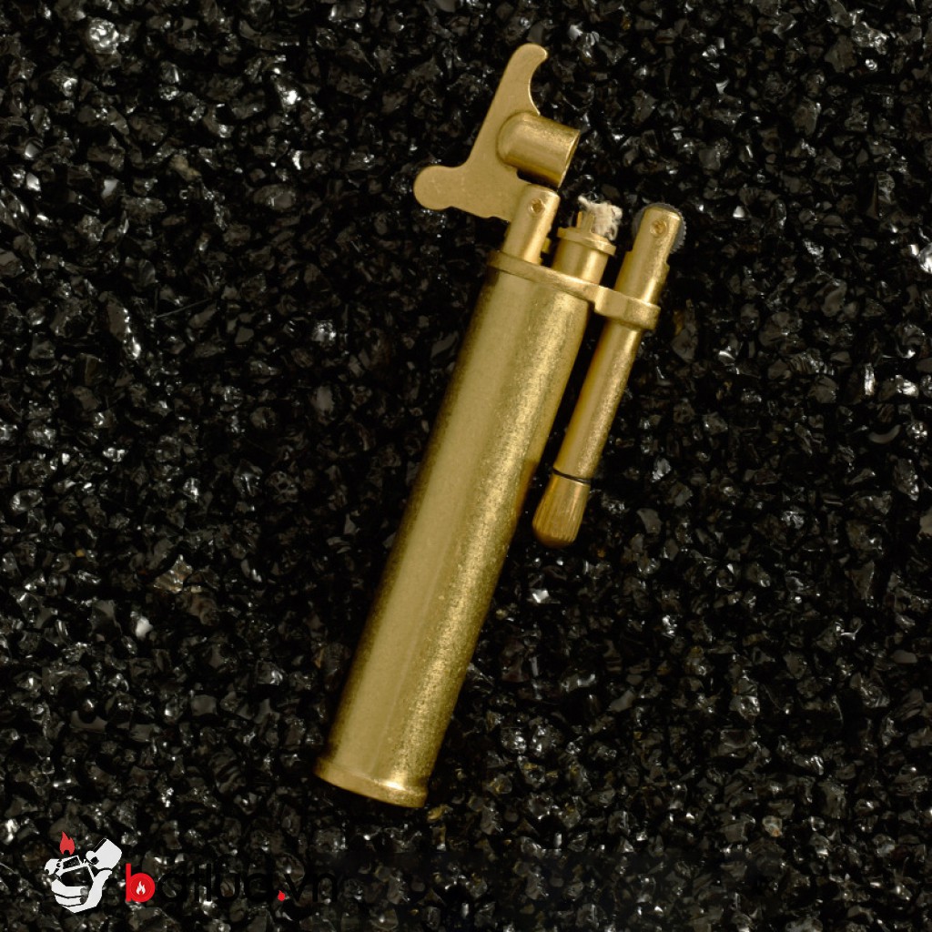 [Hàng Độc] Bật Lửa Hộp Quẹt Xăng Đá Jifeng Màu Vàng Sang Trọng