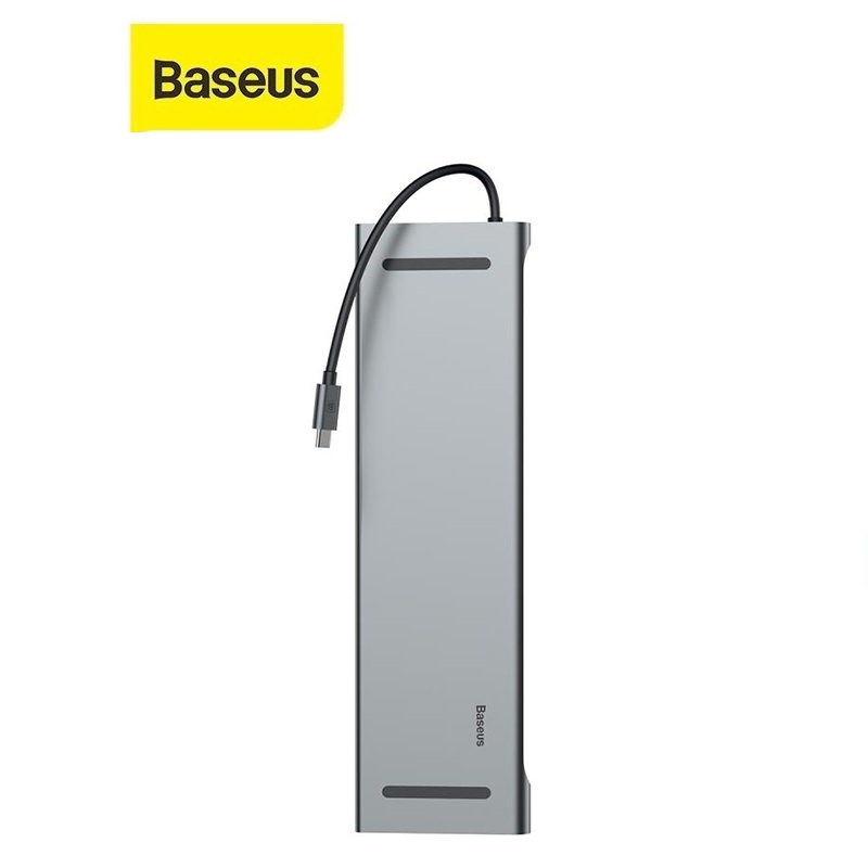 Hub chuyển Baseus Enjoyment Series Type-C to HDMI/ VGA/ USB 3.0/ MicroSD/ Audio/ USB-C cho Smartphone/ Laptop/ Macbook