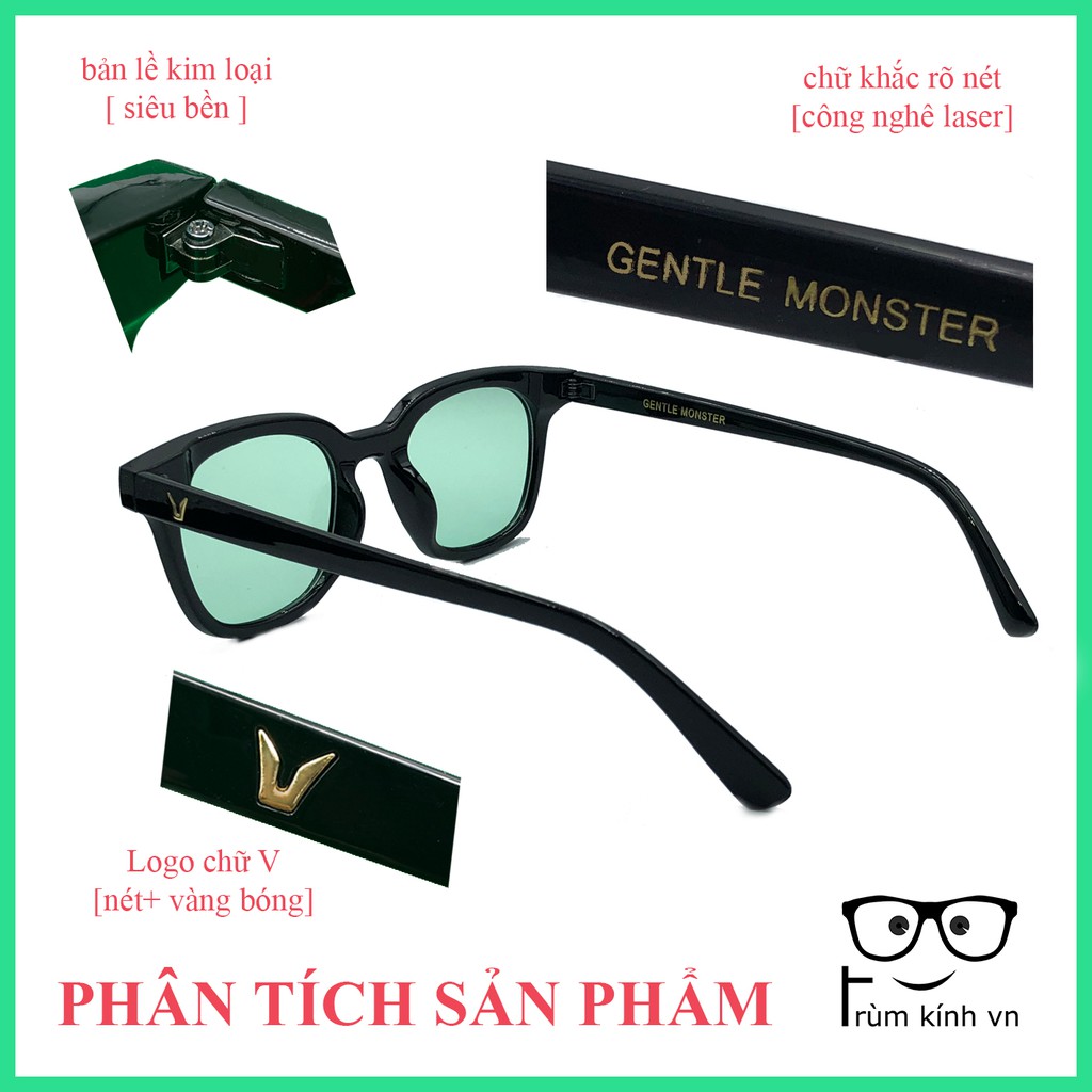 Kính GM south side cao cấp màu xanh lá [KHẮC CHỮ LOGO] | BigBuy360 - bigbuy360.vn