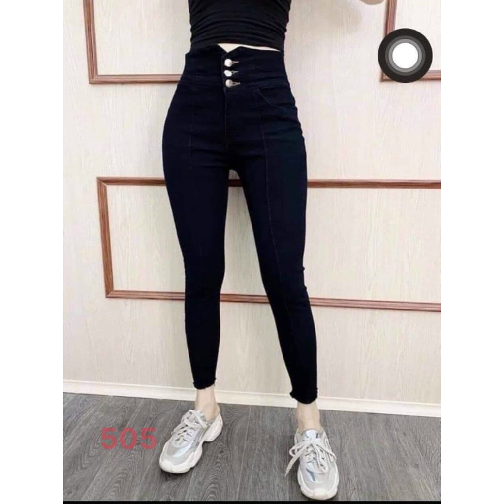 .8 mẫu Quần jean nữ lưng cao co giãn cao cấp bao đẹp y hình chất lượng làm từ chất liệu jean 2 da đẹp nhất năm 2020