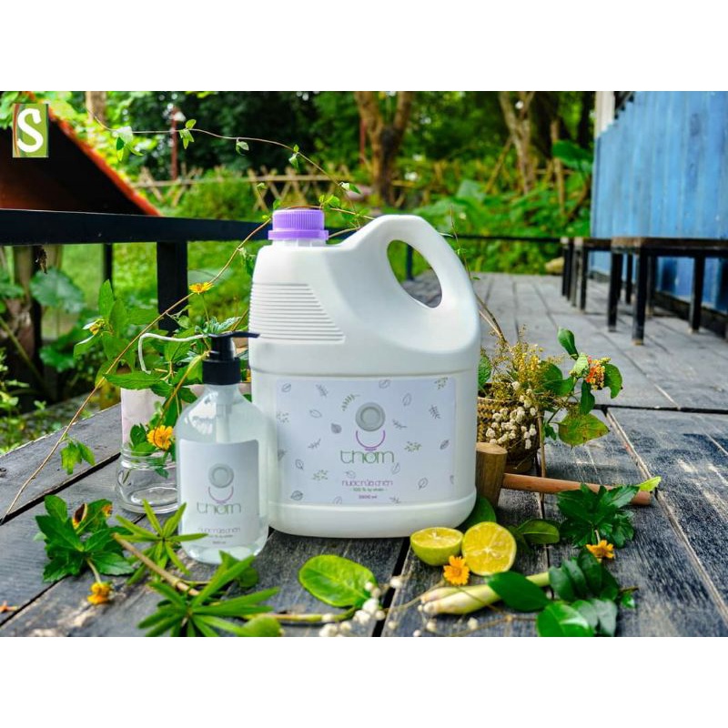 [CHÍNH HÃNG- 3,8L] Nước Rửa Chén Hữu Cơ 8 Thơm Sinh Dược-  KHÔNG HÓA CHẤT, SẠCH, AN TOÀN, THÂN THIỆN MÔI TRƯỜNG