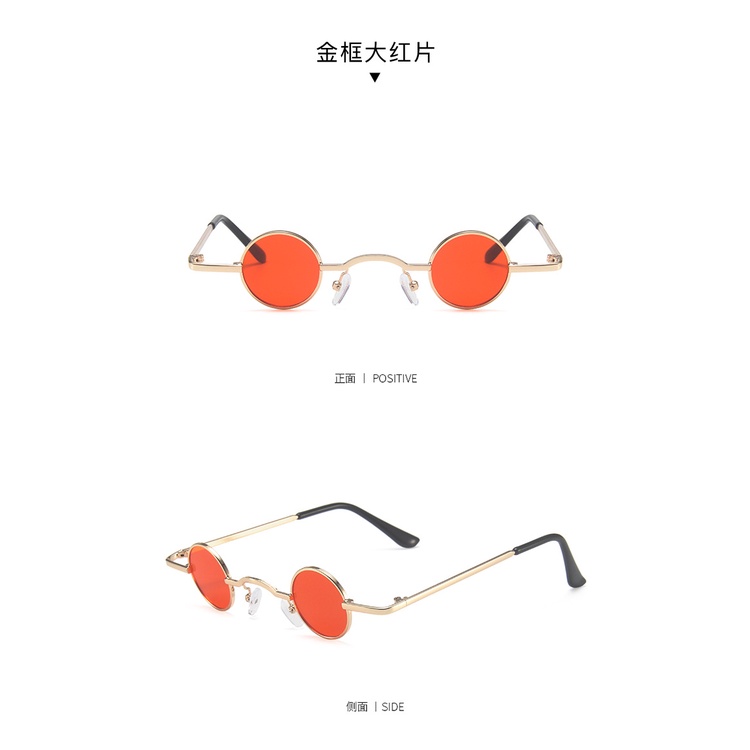 Kính Mát Gọng Kim Loại Tròn Chống Tia UV400 Thời Trang Cho Bé