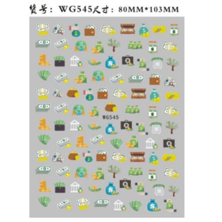 Sticker & Decal dán móng tay hình đô la