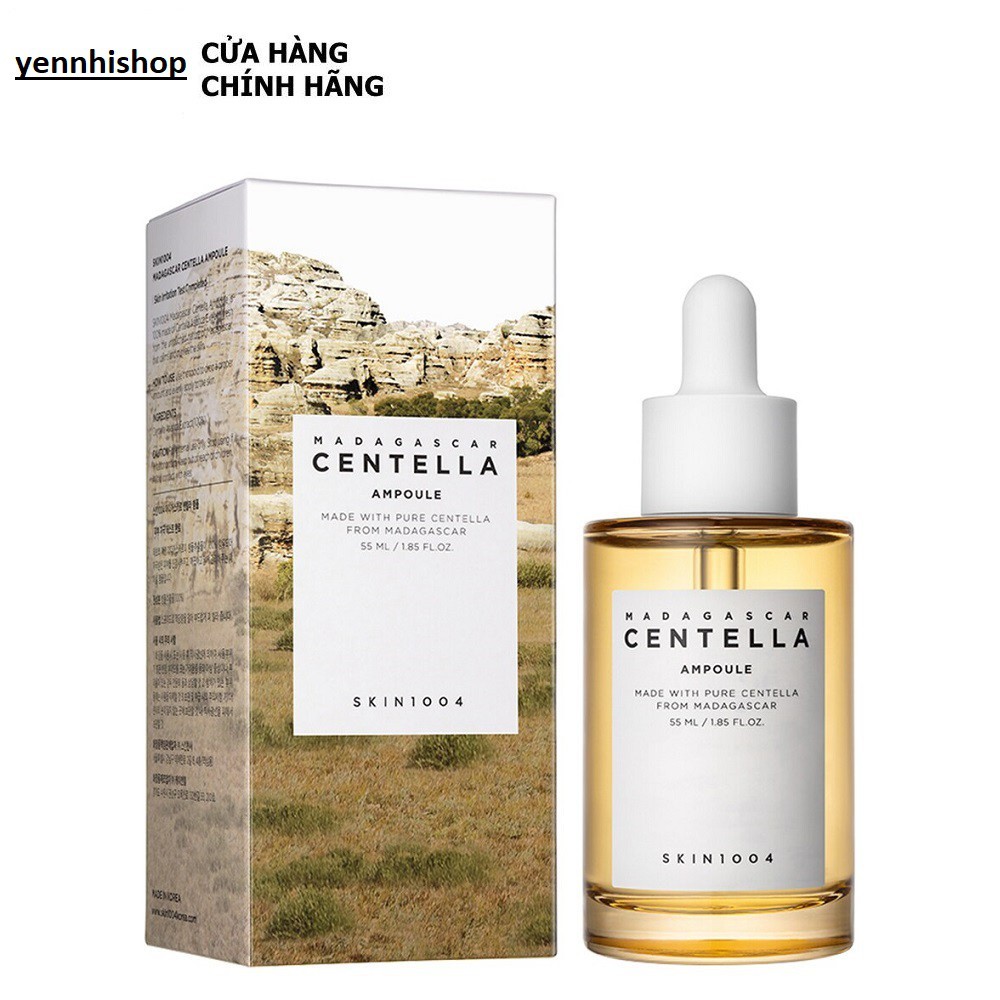 SKIN1004 - Tinh chất rau má làm dịu phục hồi Madagascar Centella Asiatica Ampoule 55ml/100ML da nhạy cảm