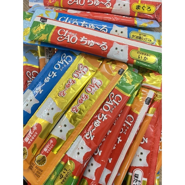 Ciao tuýp lẻ súp thưởng sốt thưởng bánh thưởng cho mèo
