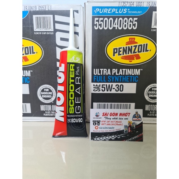 Nhớt Tổng Hợp Xe Tay ga Kixx Ultra 4T Scooter 10w40 800ml + Nhớt Lap Motul