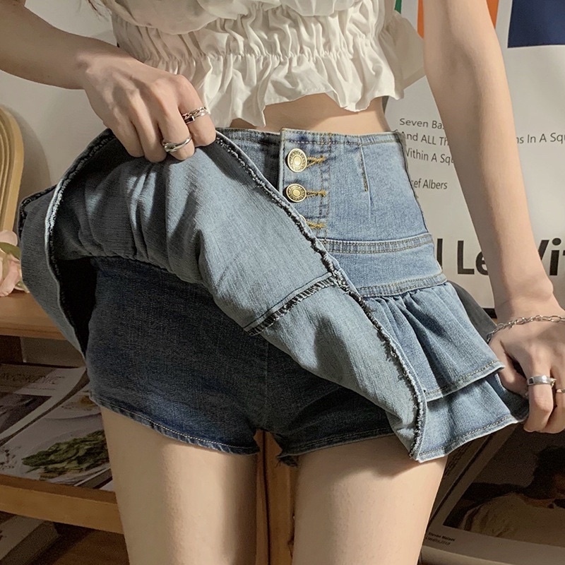 Chân Váy Bò Xoè 2 Tầng