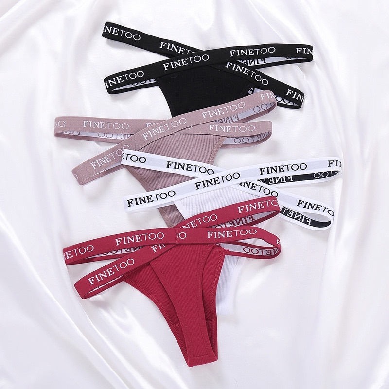 Quần lọt khe finetoo cotton lưng bắt chéo quyến rũ