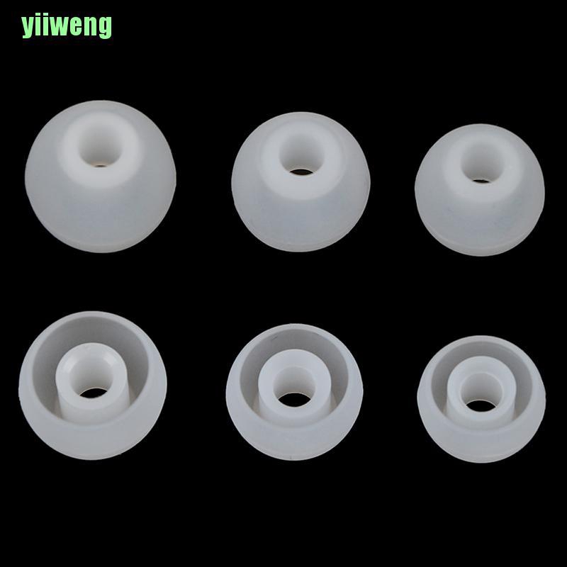 Set 6 Cặp / 2 Cặp Nút Tai Nghe Nhét Tai Bằng Silicone (S + M + L)