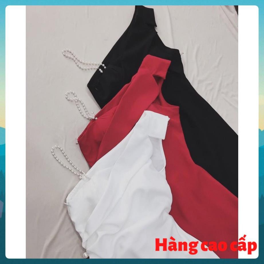 (Hàng cao cấp) Đầm dự tiệc chéo vai dây đính hạt sang trọng zz | BigBuy360 - bigbuy360.vn