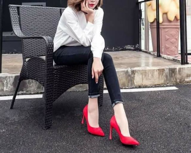 Giày cao gót trơn 9p hàng QCCC