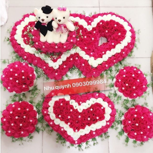 Bộ hoa xe cưới