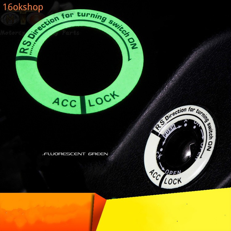 Miếng dán phát quang dán trang trí ổ khóa xe hơi độc đáo