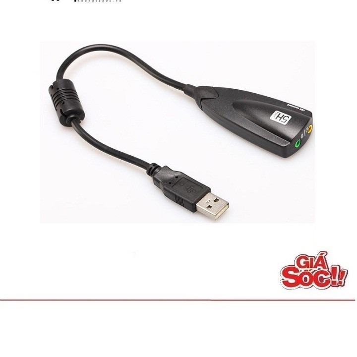 Cáp chia tín hiệu Mic và Loa âm thanh 3D  - Usb sound 7.1  cao cấp