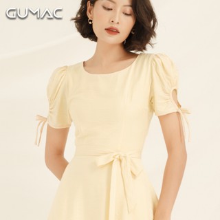 Đầm cổ tròn tay rút DA886 GUMAC