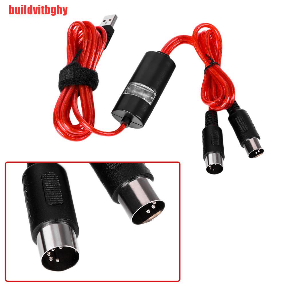 (Mua-Code) Dây Cáp Chuyển Đổi Midi Sang Usb Bàn Phím Nhạc