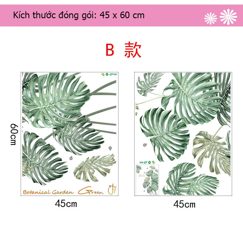 Decal dán tường Cây xanh nhiệt đới Green Life