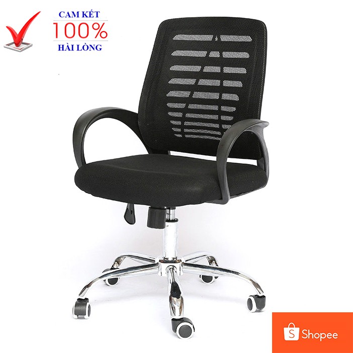 Ghế văn phòng Model 2019 - Chân xoay di động - Thay đổi chiều cao ghế