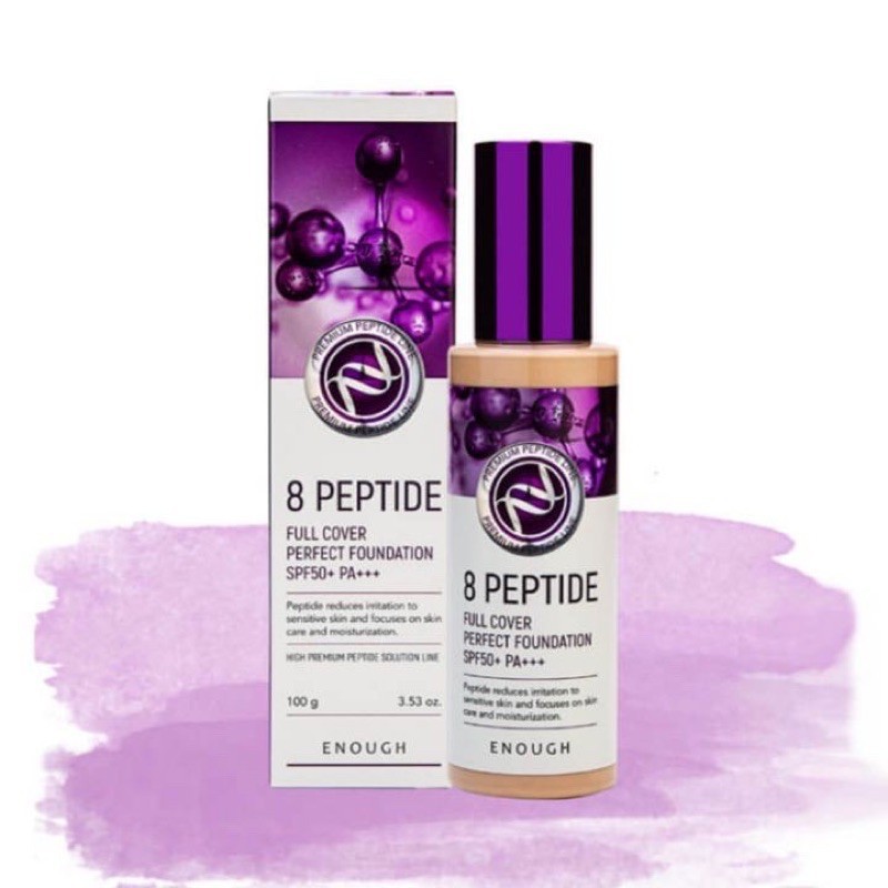 Kem nền 8 Peptide Full Cover Perfect Foundation SPF50+ PA +++