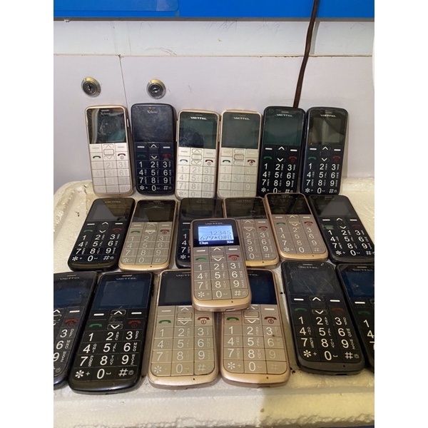 Điện thoại Viettel V6216i Hoặc Xphone 2 Sim Cũ - Thoại Người Già Kèm Pin Sạc