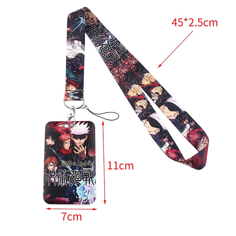 Bao Đựng Thẻ Học Sinh Phong Cách Anime Jujutsu Kaisen Kèm Dây Đeo