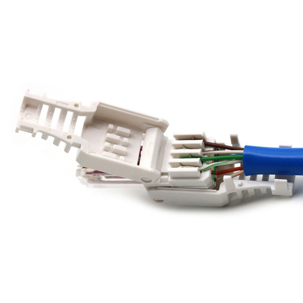 Đầu kết nối dây cáp mạng Cat6 Rj45 Poe 8p8c không cần uốn