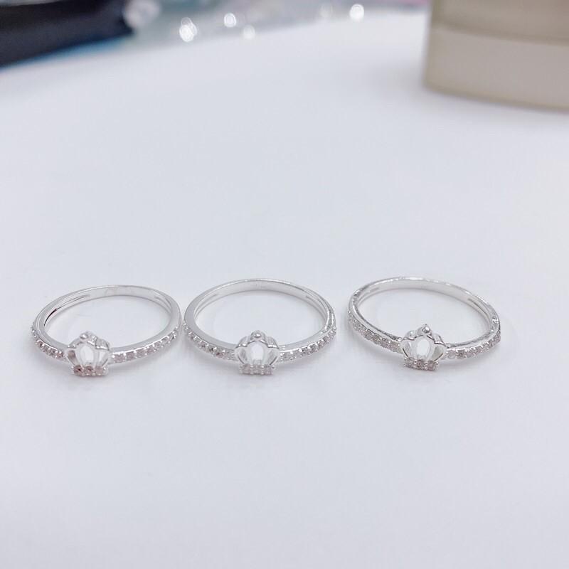 ⚡ LOẠI TỐT ⚡Nhẫn Vương Miện nữ hoàng đính đá siêu sang trọng