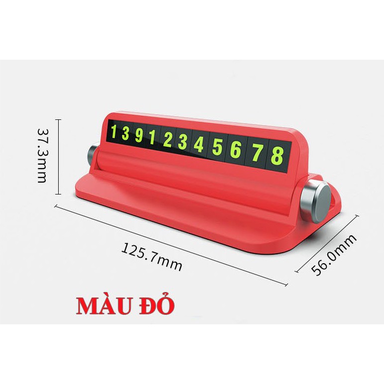 [Hàng loại 1] Bảng ghi số điện thoại kèm giá đỡ điện thoại đặt taplo khi đỗ xe ô tô - Loại bảng cam 6 dãy số