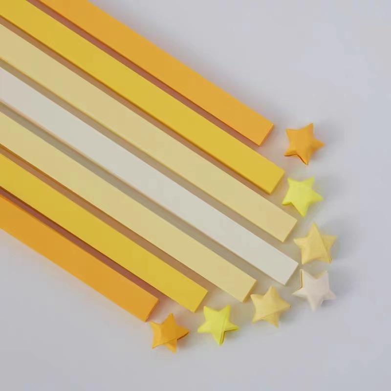 Set 540 Tờ Giấy Xếp Hình Ngôi Sao Năm Cánh Màu Sắc Gradient Sáng Tạo